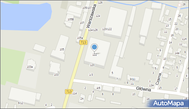 Tomaszów Mazowiecki, Warszawska, 122, mapa Tomaszów Mazowiecki