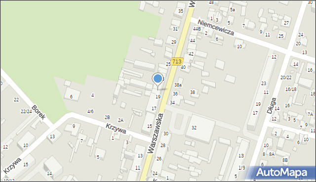 Tomaszów Mazowiecki, Warszawska, 21, mapa Tomaszów Mazowiecki