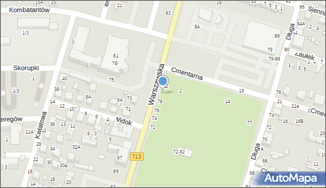 Tomaszów Mazowiecki, Warszawska, 80, mapa Tomaszów Mazowiecki