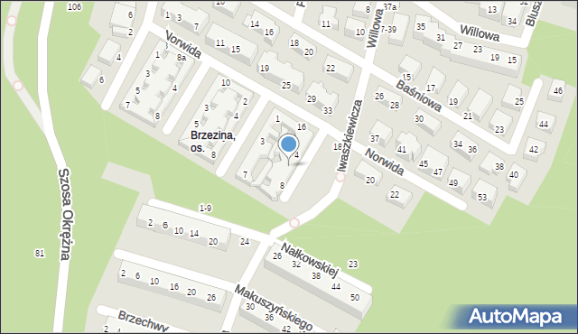 Toruń, Wańkowicza Melchiora, 6, mapa Torunia