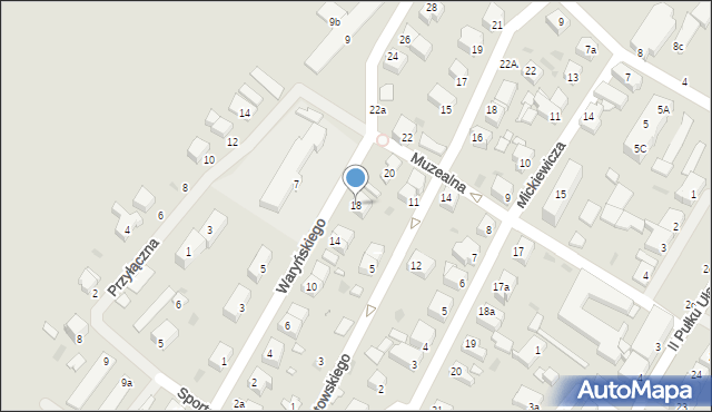 Trzebiatów, Waryńskiego Ludwika, 18, mapa Trzebiatów