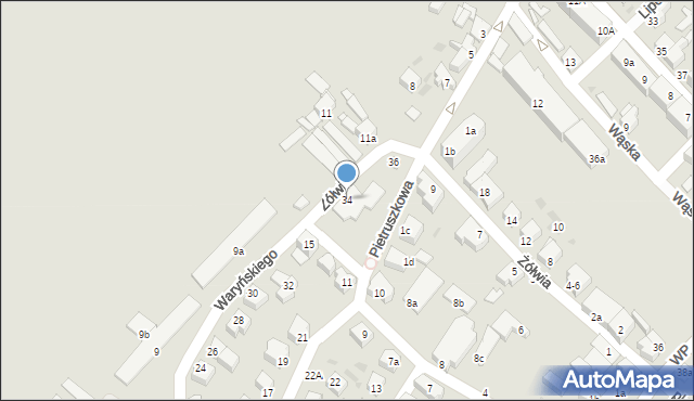 Trzebiatów, Waryńskiego Ludwika, 34, mapa Trzebiatów