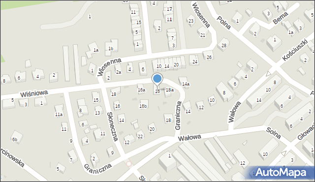 Trzebnica, Wałowa, 16, mapa Trzebnica