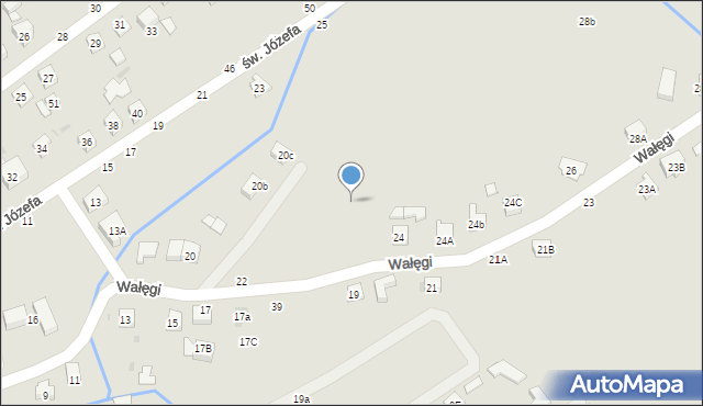 Tuchów, Wałęgi Leona, bp., 22b, mapa Tuchów