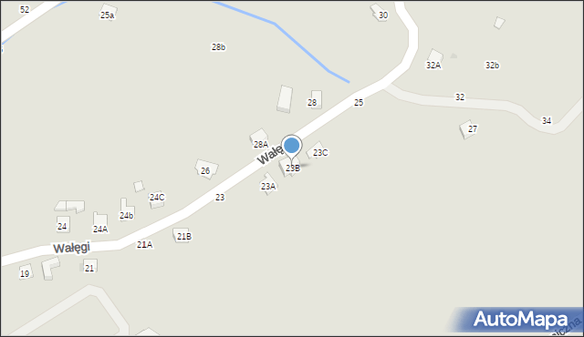 Tuchów, Wałęgi Leona, bp., 23B, mapa Tuchów