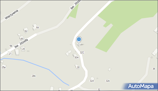 Tuchów, Wałęgi Leona, bp., 32d, mapa Tuchów
