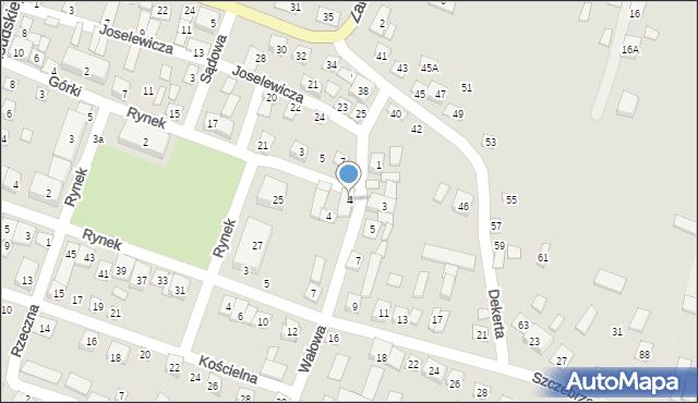 Turobin, Wałowa, 4, mapa Turobin