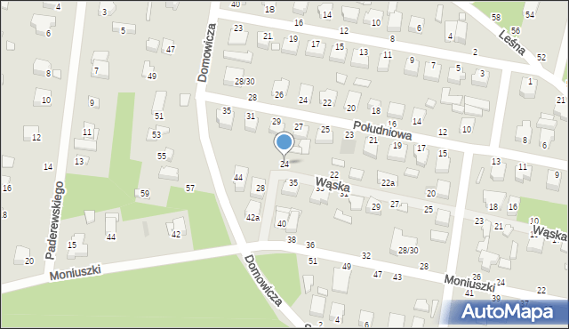 Tuszyn, Wąska, 24, mapa Tuszyn