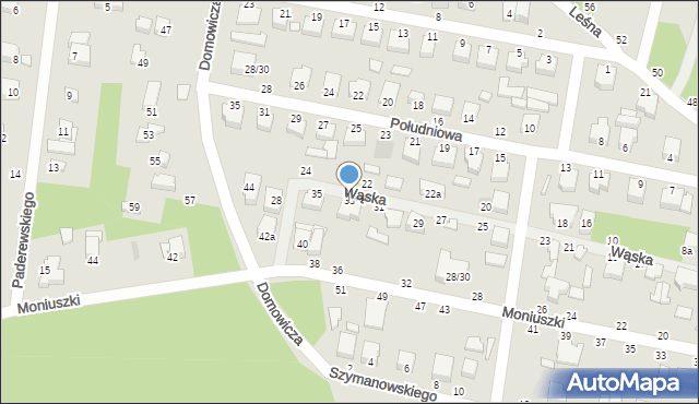 Tuszyn, Wąska, 33, mapa Tuszyn