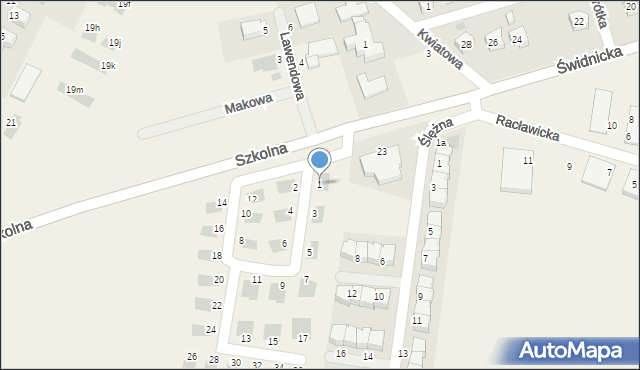 Tyniec Mały, Walońska, 1, mapa Tyniec Mały