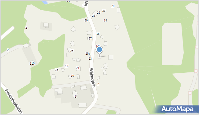 Urle, Wakacyjna, 8, mapa Urle