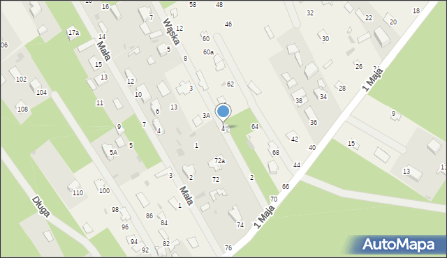 Urle, Wąska, 4, mapa Urle