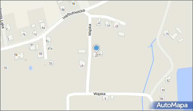 Ustroń, Wąska, 10, mapa Ustroń