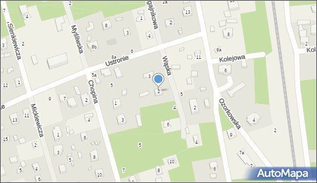 Ustronie, Wąska, 2, mapa Ustronie