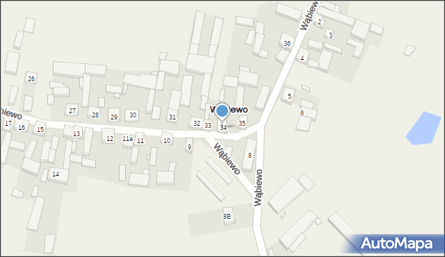Wąbiewo, Wąbiewo, 34, mapa Wąbiewo