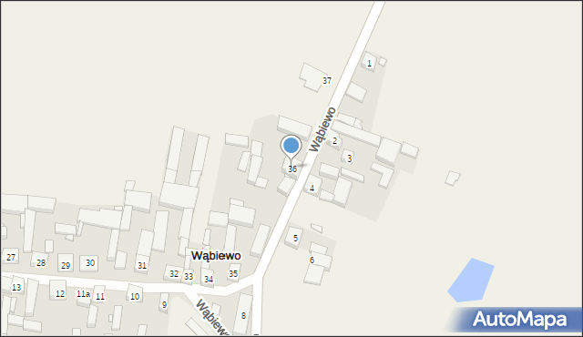 Wąbiewo, Wąbiewo, 36, mapa Wąbiewo