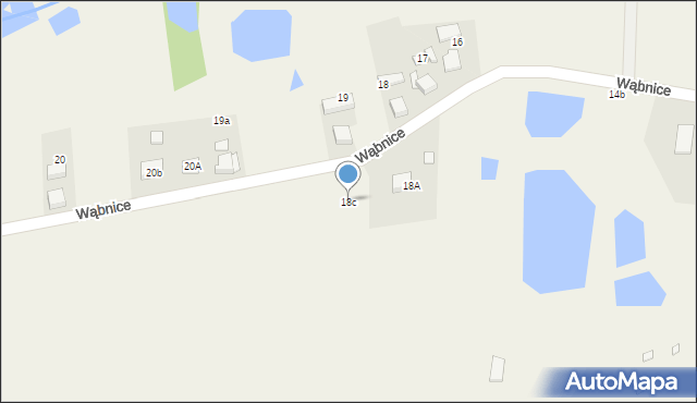 Wąbnice, Wąbnice, 18c, mapa Wąbnice