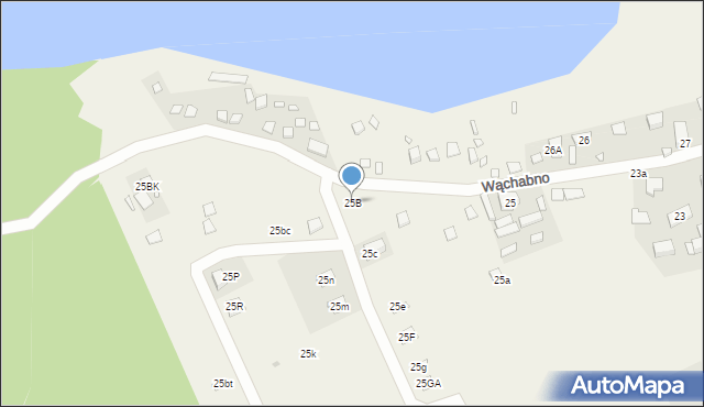 Wąchabno, Wąchabno, 25B, mapa Wąchabno