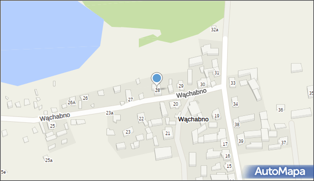 Wąchabno, Wąchabno, 28, mapa Wąchabno