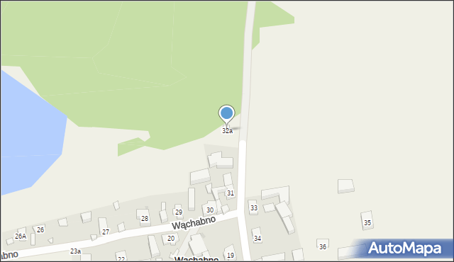 Wąchabno, Wąchabno, 32a, mapa Wąchabno