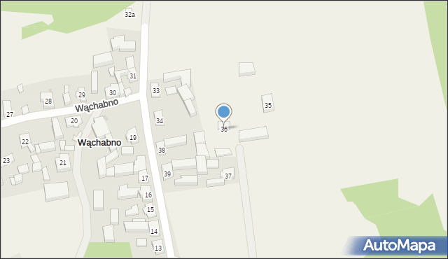 Wąchabno, Wąchabno, 36, mapa Wąchabno