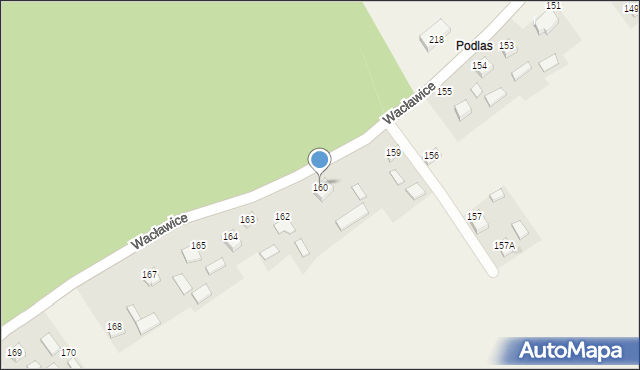 Wacławice, Wacławice, 161, mapa Wacławice