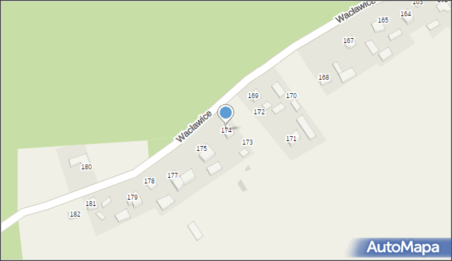 Wacławice, Wacławice, 174, mapa Wacławice