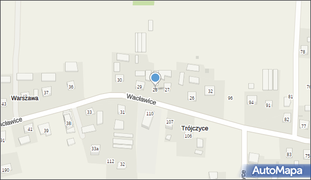 Wacławice, Wacławice, 28, mapa Wacławice