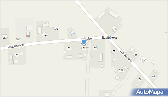 Wacławice, Wacławice, 51, mapa Wacławice