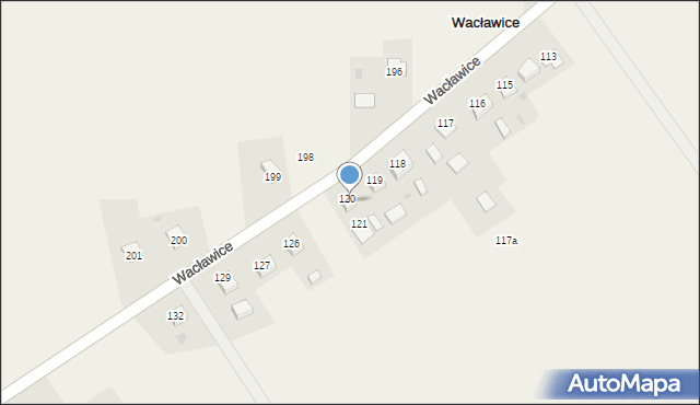 Wacławice, Wacławice, 61B, mapa Wacławice