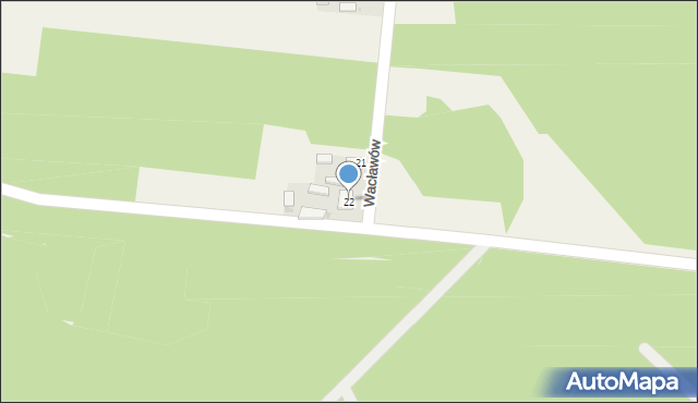Wacławów, Wacławów, 22, mapa Wacławów