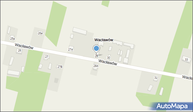 Wacławów, Wacławów, 28, mapa Wacławów