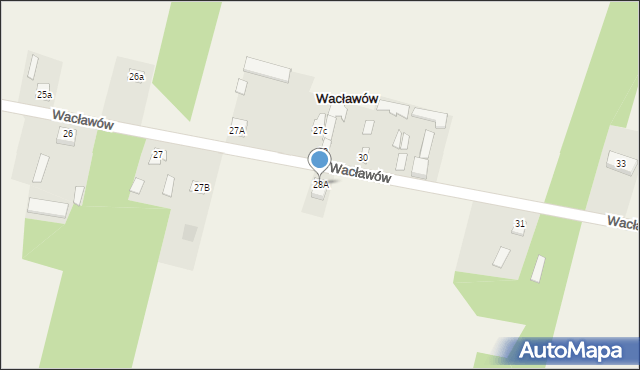 Wacławów, Wacławów, 28A, mapa Wacławów