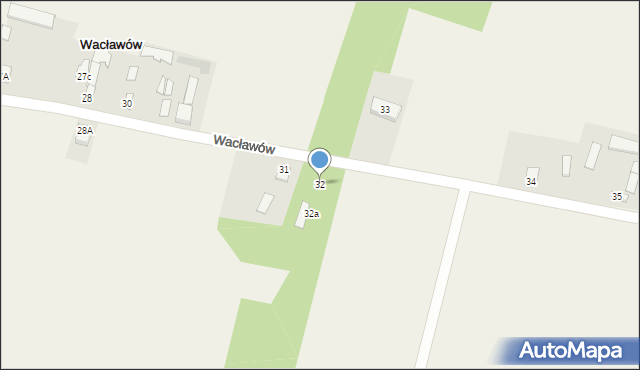 Wacławów, Wacławów, 32, mapa Wacławów