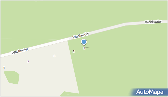 Wacławów, Wacławów, 1, mapa Wacławów