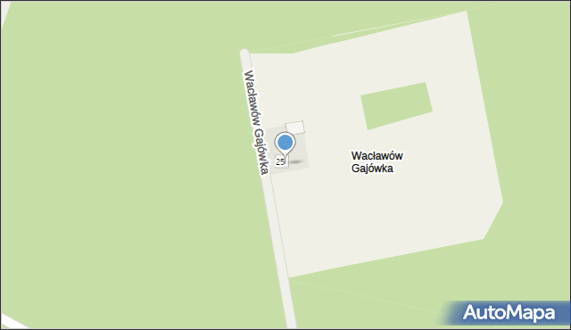 Wacławów Gajówka, Wacławów Gajówka, 25, mapa Wacławów Gajówka