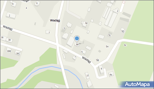 Wadąg, Wadąg, 4a, mapa Wadąg