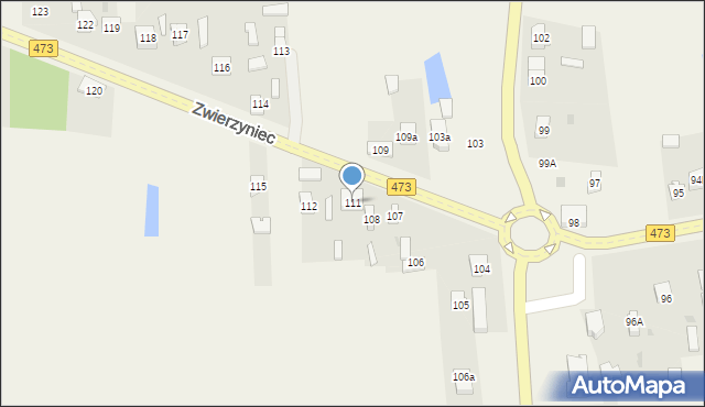 Wadlew, Wadlew, 111, mapa Wadlew