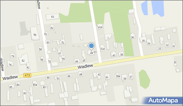 Wadlew, Wadlew, 44, mapa Wadlew