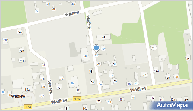 Wadlew, Wadlew, 61, mapa Wadlew