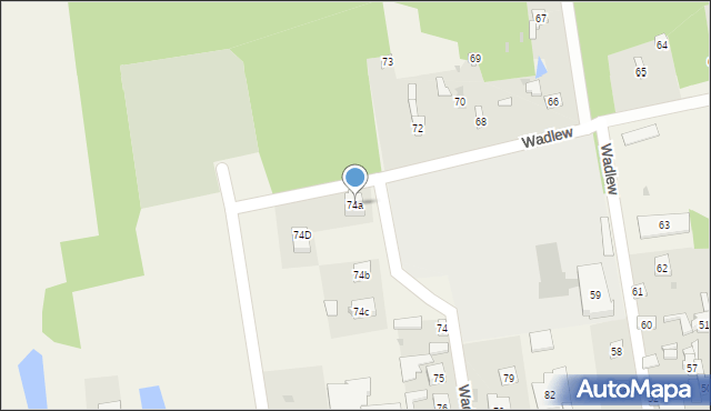 Wadlew, Wadlew, 74a, mapa Wadlew