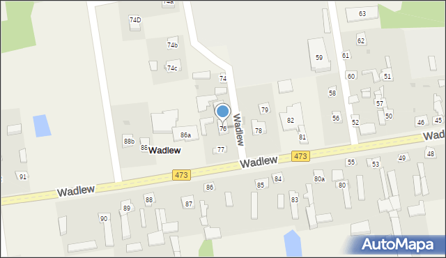 Wadlew, Wadlew, 76, mapa Wadlew