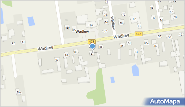 Wadlew, Wadlew, 87, mapa Wadlew