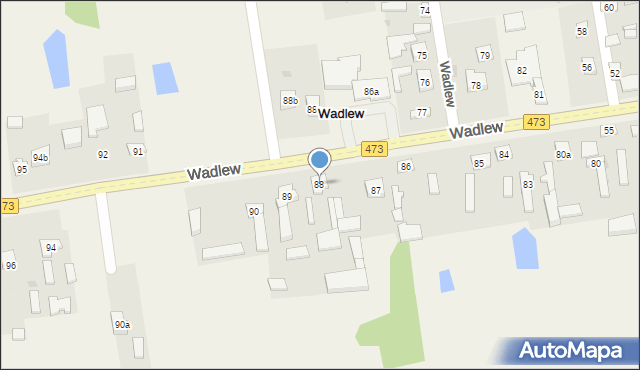 Wadlew, Wadlew, 88, mapa Wadlew