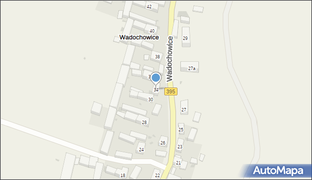 Wadochowice, Wadochowice, 34, mapa Wadochowice