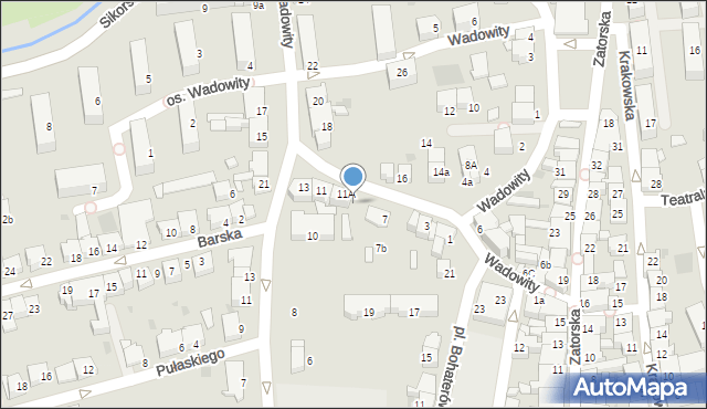Wadowice, Wadowity Marcina, 9, mapa Wadowice