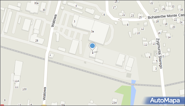 Wadowice, Wałowa, 4, mapa Wadowice