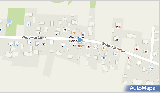 Wadowice Dolne, Wadowice Dolne, 18b, mapa Wadowice Dolne