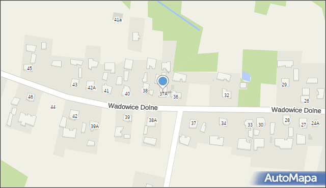 Wadowice Dolne, Wadowice Dolne, 37A, mapa Wadowice Dolne