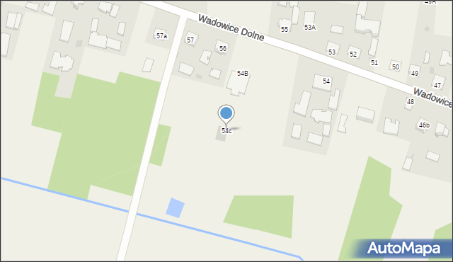 Wadowice Dolne, Wadowice Dolne, 54c, mapa Wadowice Dolne